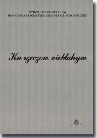 Ku rzeczom niebłahym