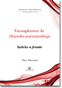 Fotosuplement do Słownika warszawskiego. Indeks a fronte
