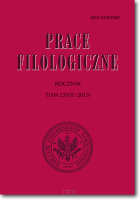 Prace FILOLOGICZNE. Rocznik. Tom LXVII (2015)