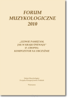 Forum Muzykologiczne 2010