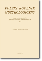 Polski Rocznik Muzykologiczny 2011