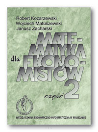 Matematyka dla ekonomistów.  Część 2