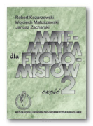 Matematyka dla ekonomistów.  Część 2