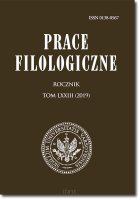 Prace FILOLOGICZNE. Rocznik. Tom LXXIII (2019)