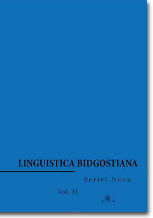 Linguistica Bidgostiana.  Series Nova.  Vol. 2